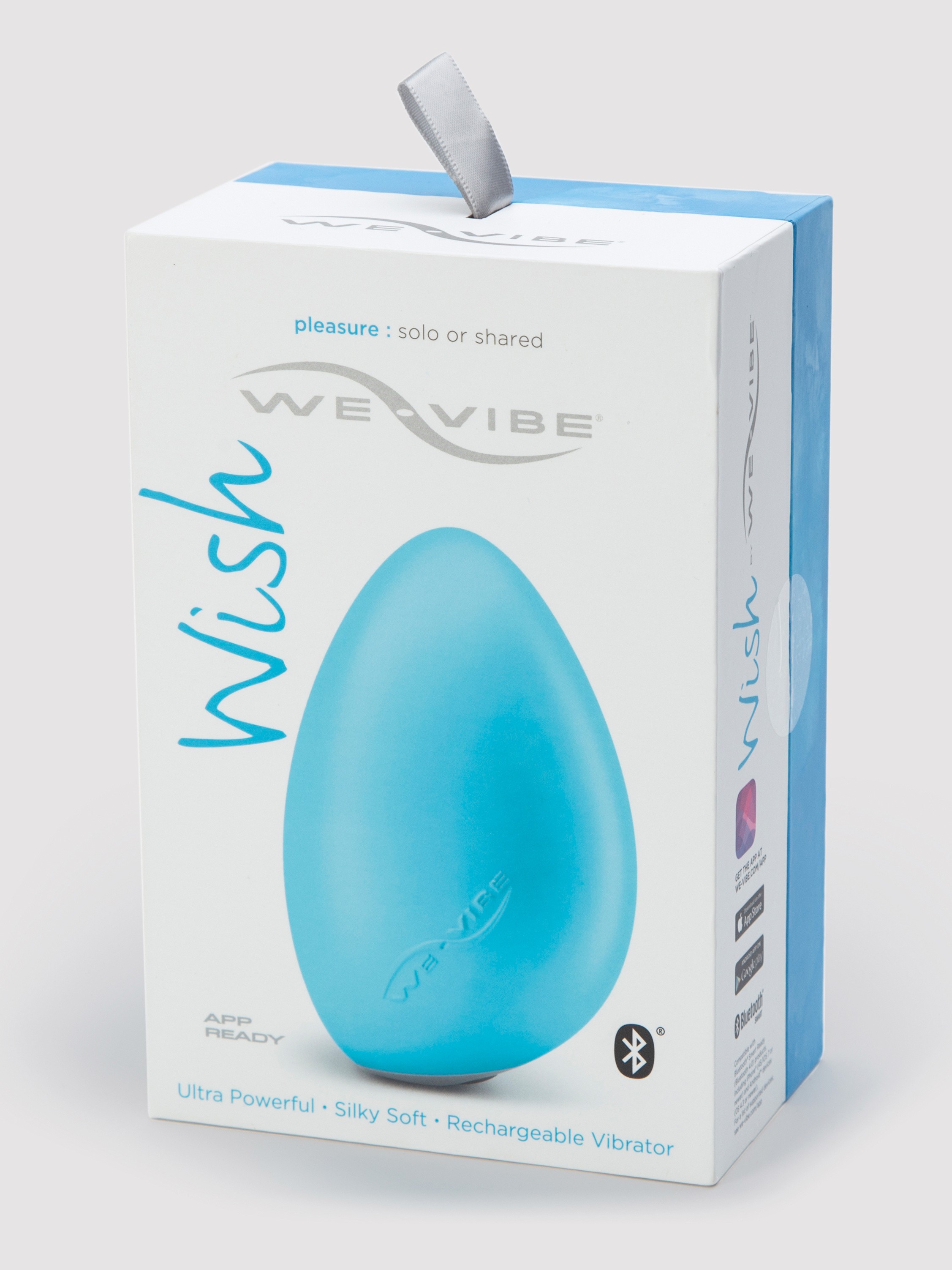 We-Vibe Wish Rechargeable Remote and App Control Clitoral Vibrator, Blue, hi-res