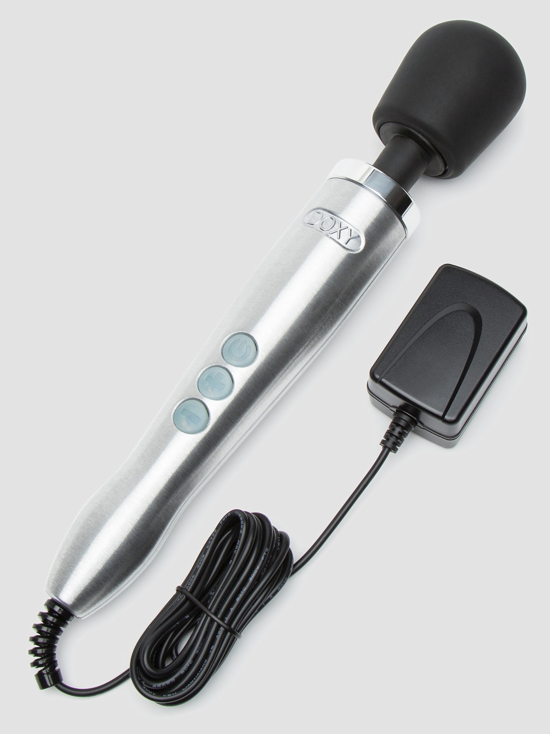 Doxy Extra Powerful Die Cast Wand Massager, Silver, hi-res