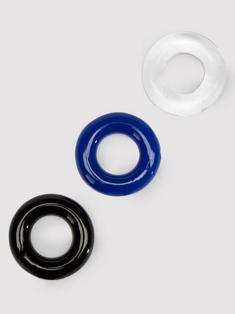 BASICS Donut Cock Ring Multipack (3 Count), Clear, hi-res