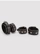 DOMINIX Deluxe Adjustable Leather Cuff Under Mattress Set, Black, hi-res