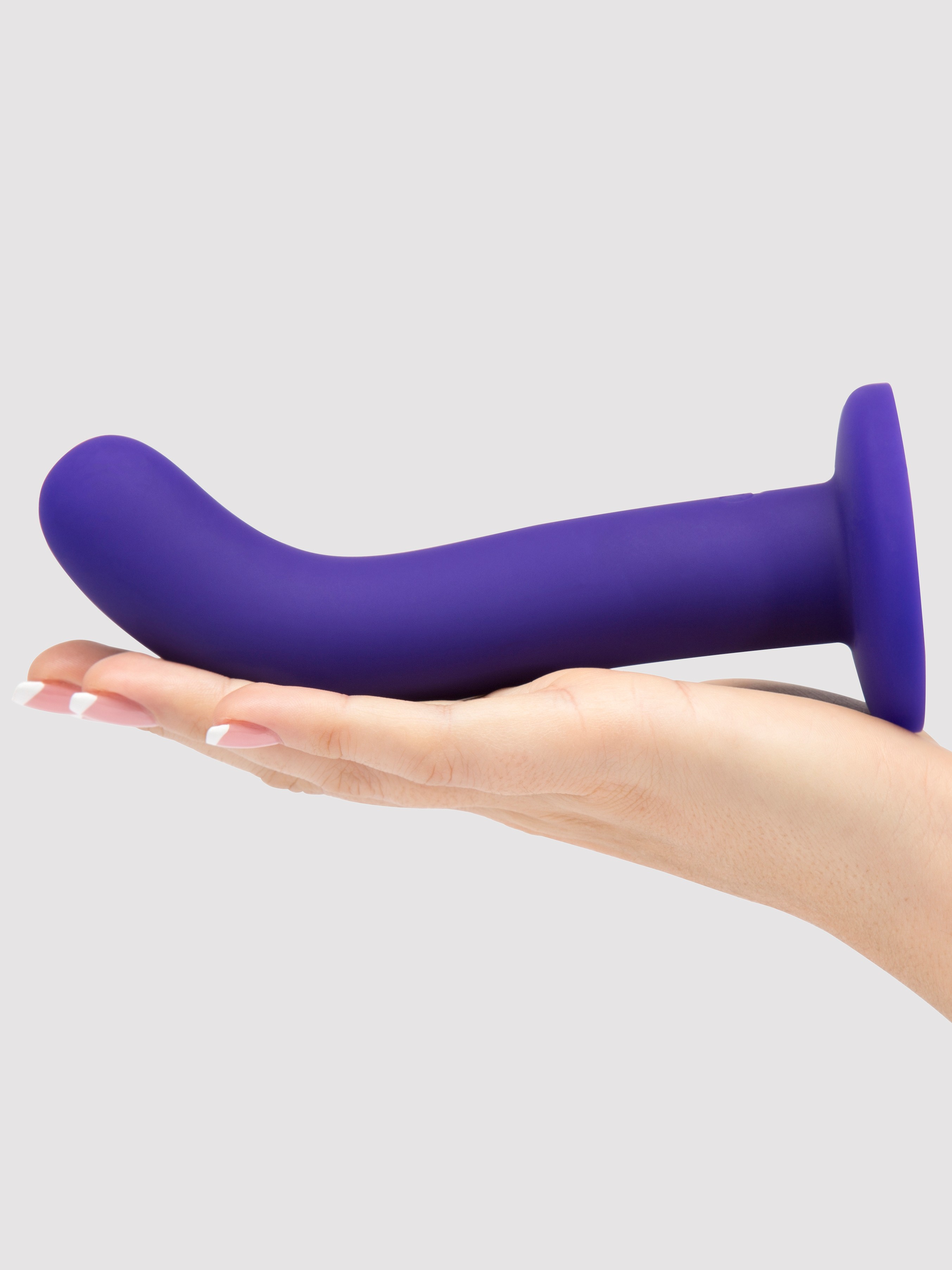 Lovehoney Silicone Suction Cup G-Spot Dildo 7 Inch, Purple, hi-res