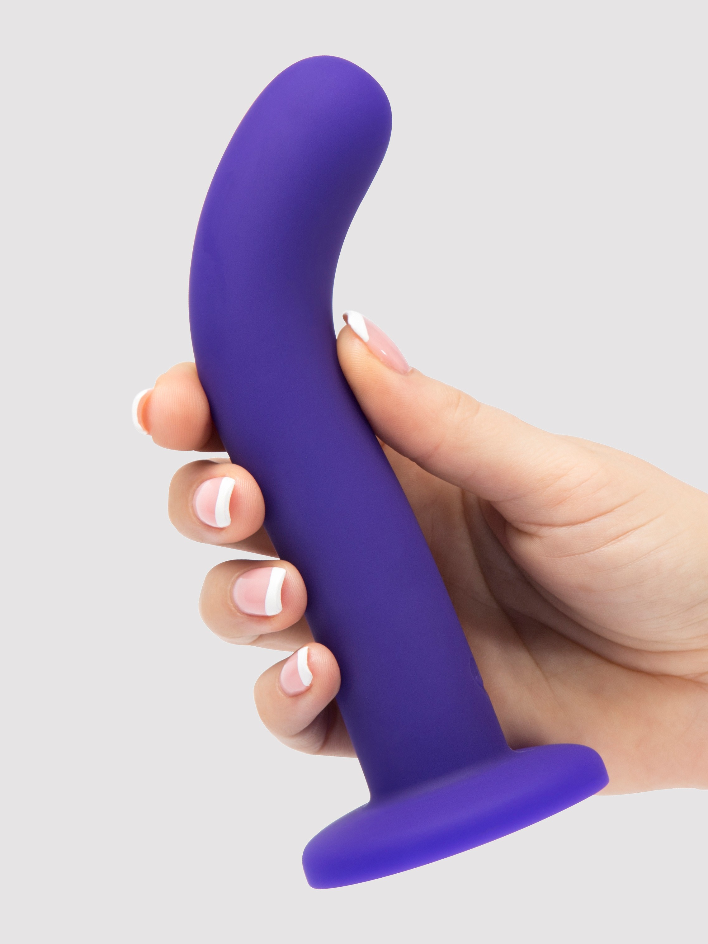 Lovehoney Silicone Suction Cup G-Spot Dildo 7 Inch, Purple, hi-res