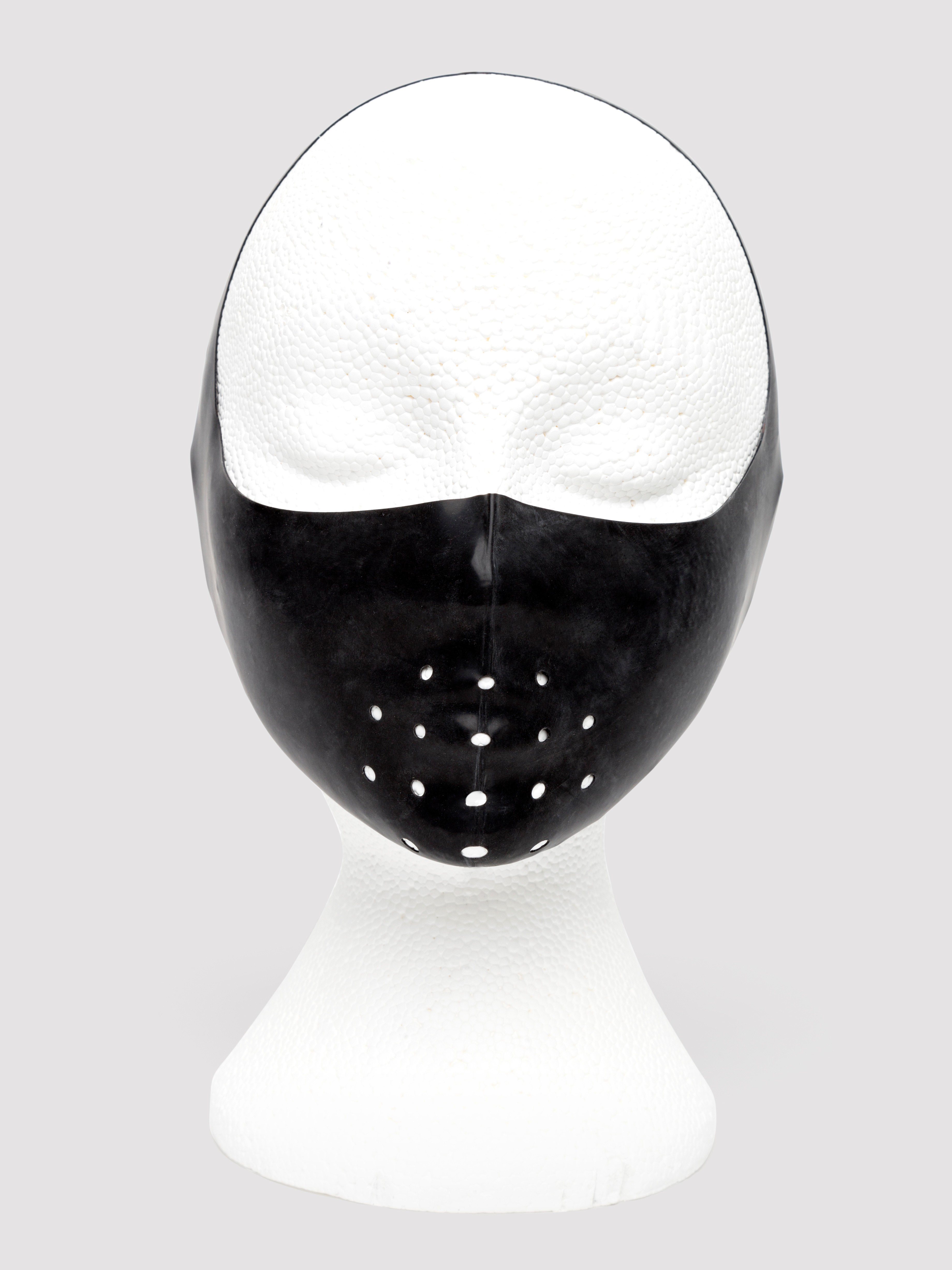 Renegade Rubber Latex Gimp Mask Muzzle, Black, hi-res