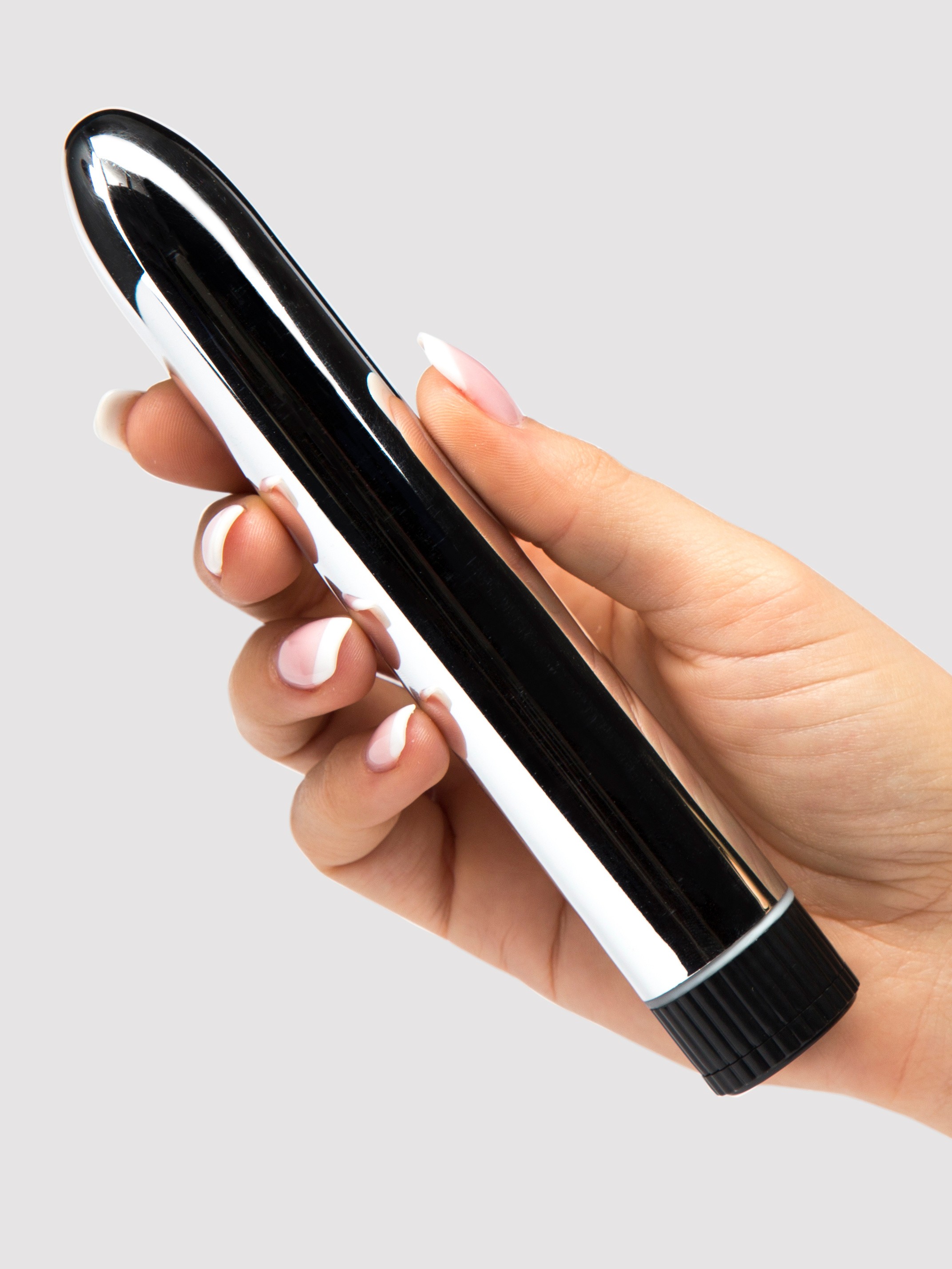 Lovehoney Silver Seducer Classic Vibrator 6 Inch, Silver, hi-res