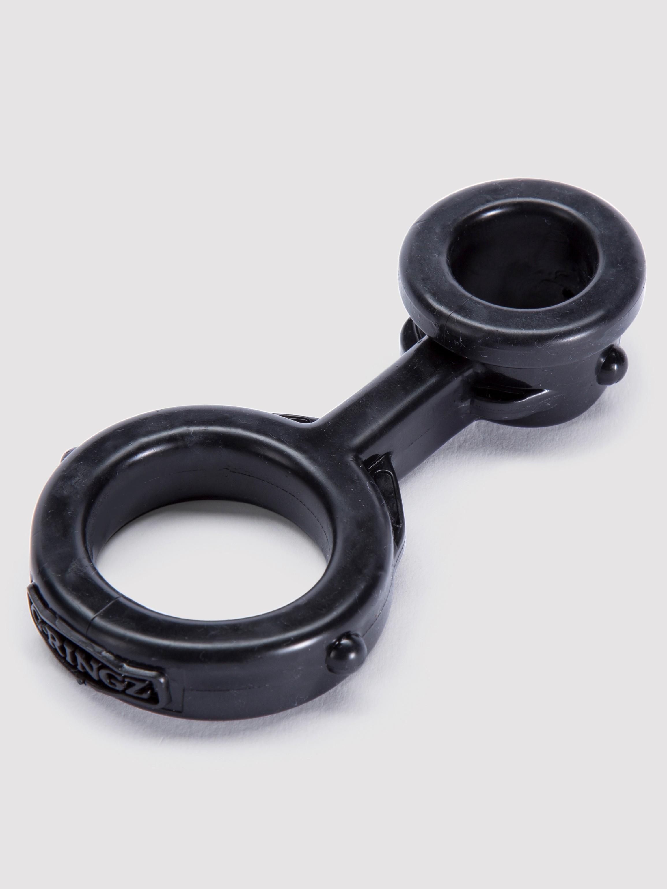 Ironman Duo Double Cock and Ball Ring, Black, hi-res