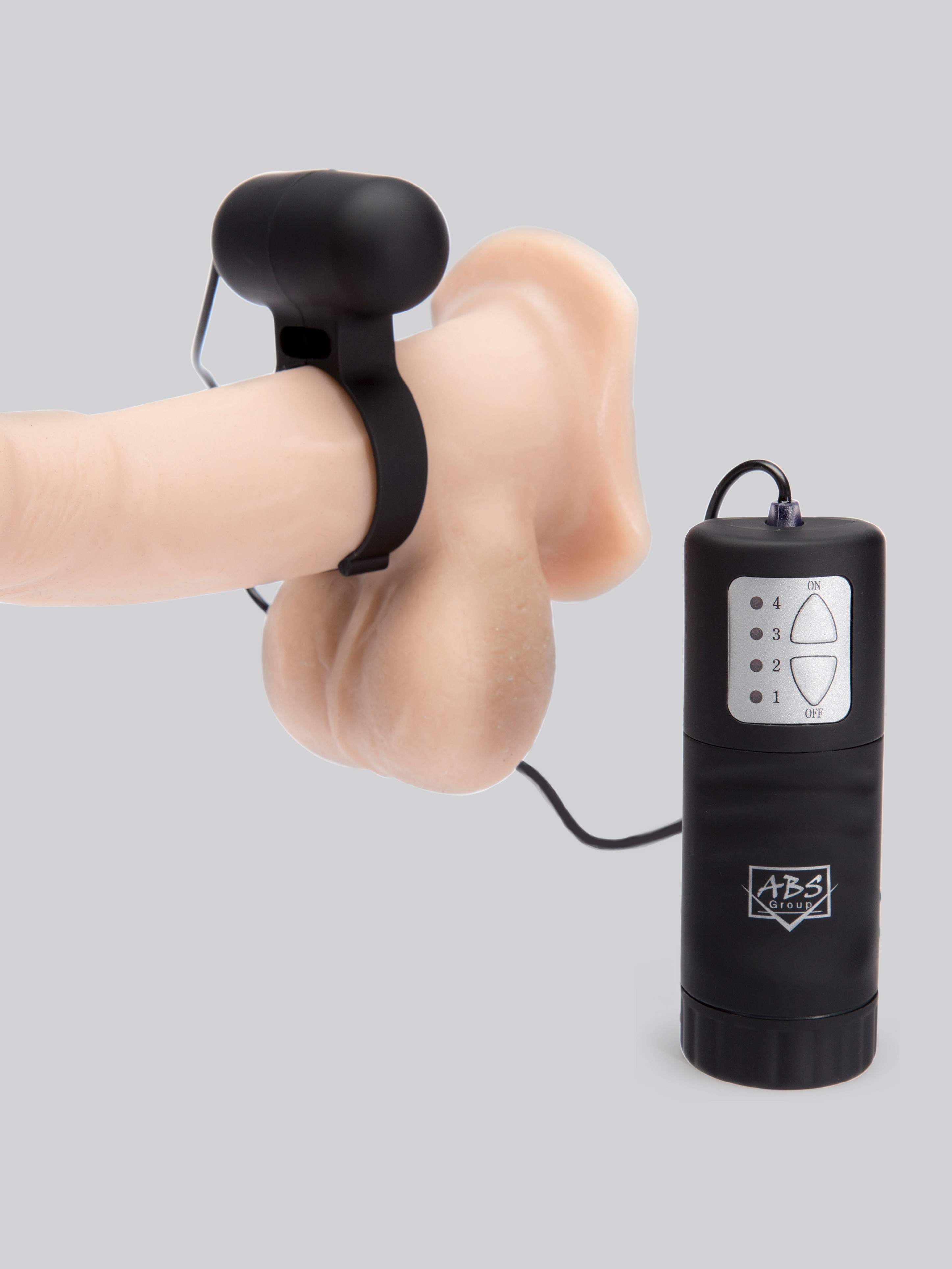 Aqua Vibrating Cock Ring, Black, hi-res