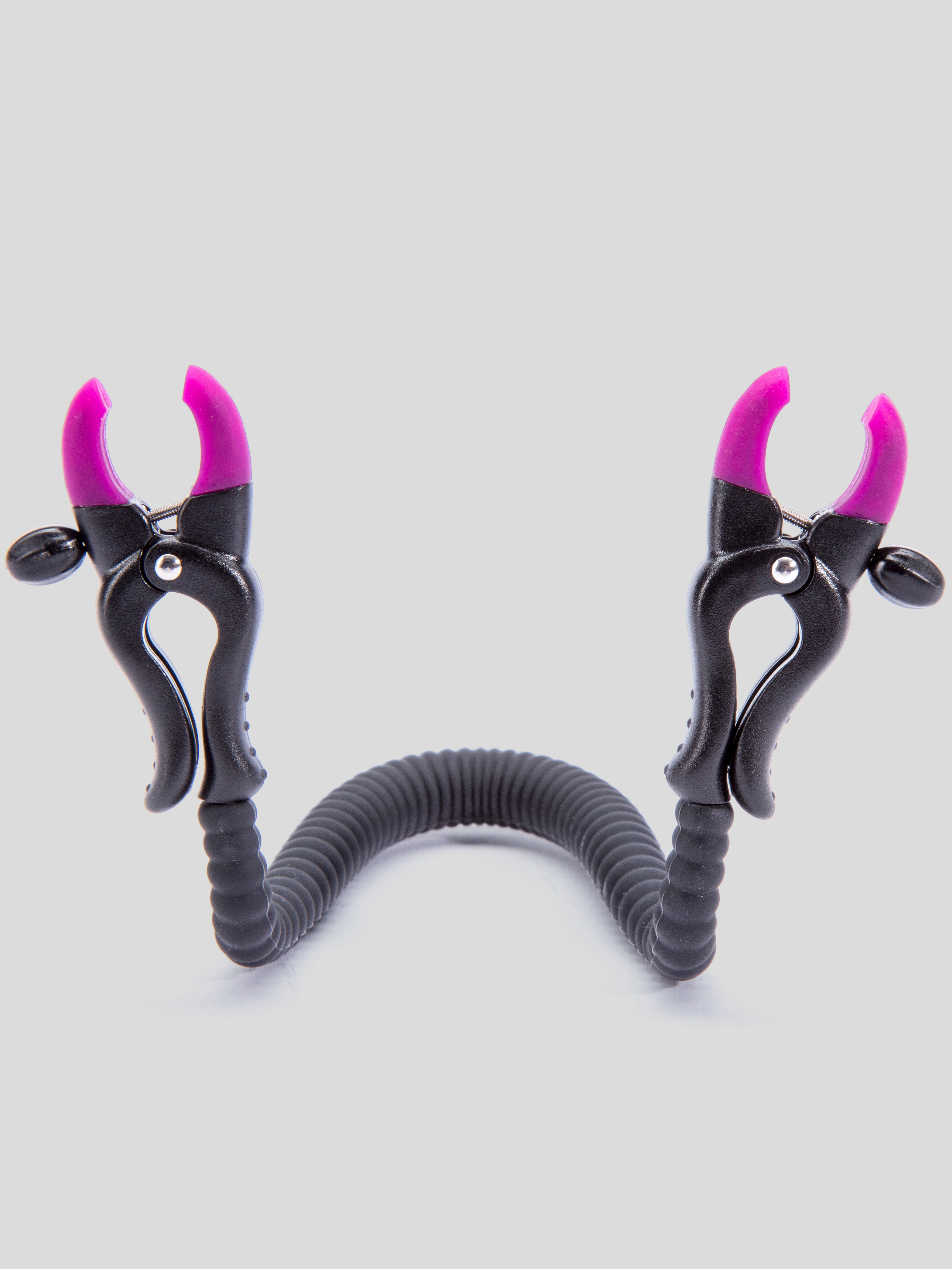 G-Spot Stimulating Intimate Part Spreader with Adjustable Clamps, Black, hi-res