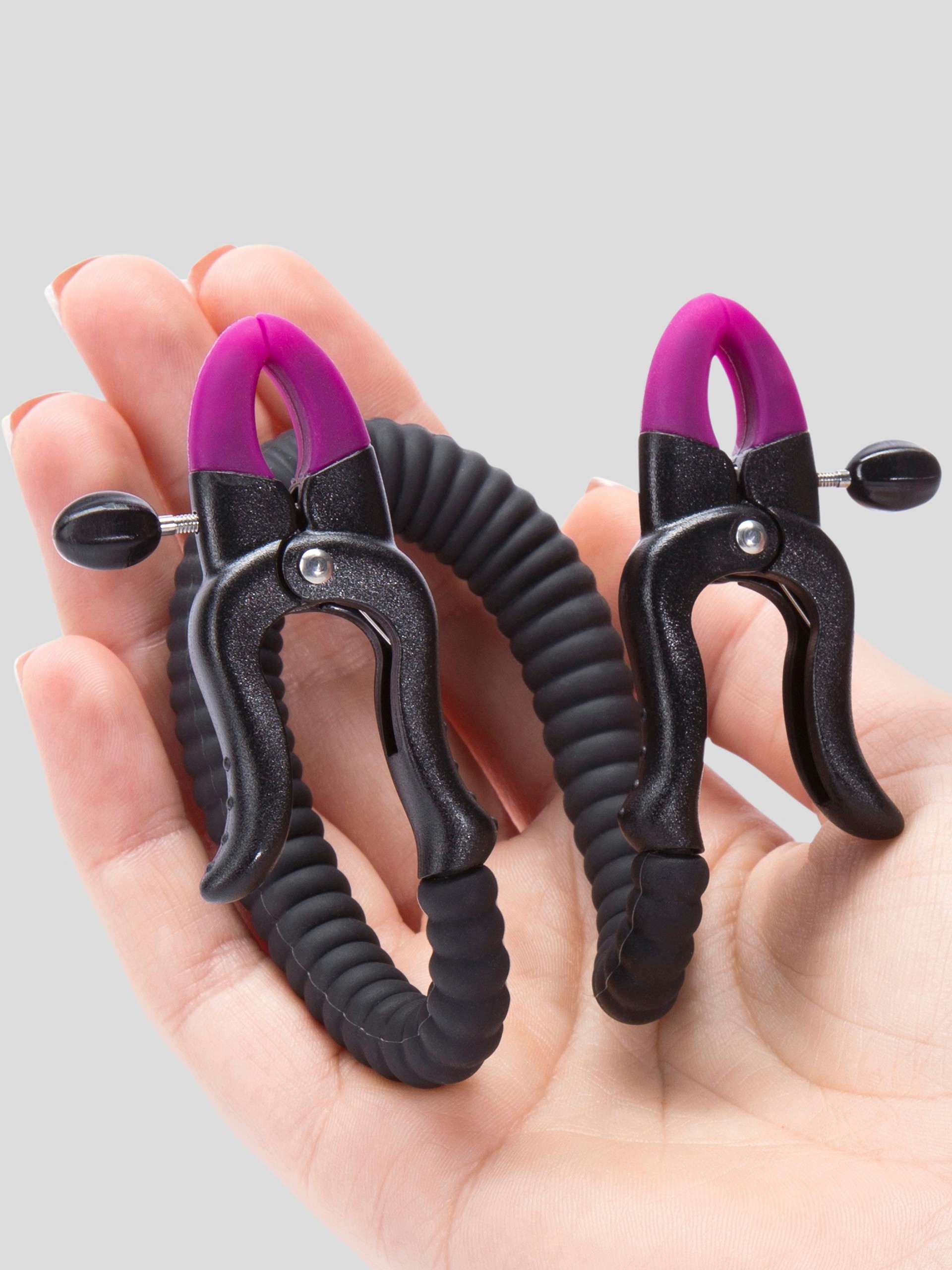 G-Spot Stimulating Intimate Part Spreader with Adjustable Clamps, Black, hi-res