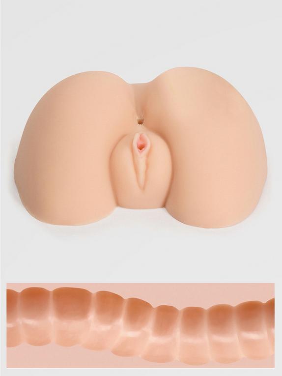 THRUST Pro Xtra Taylor Ribbed Realistic Vagina and Ass 770g, Flesh Pink, hi-res