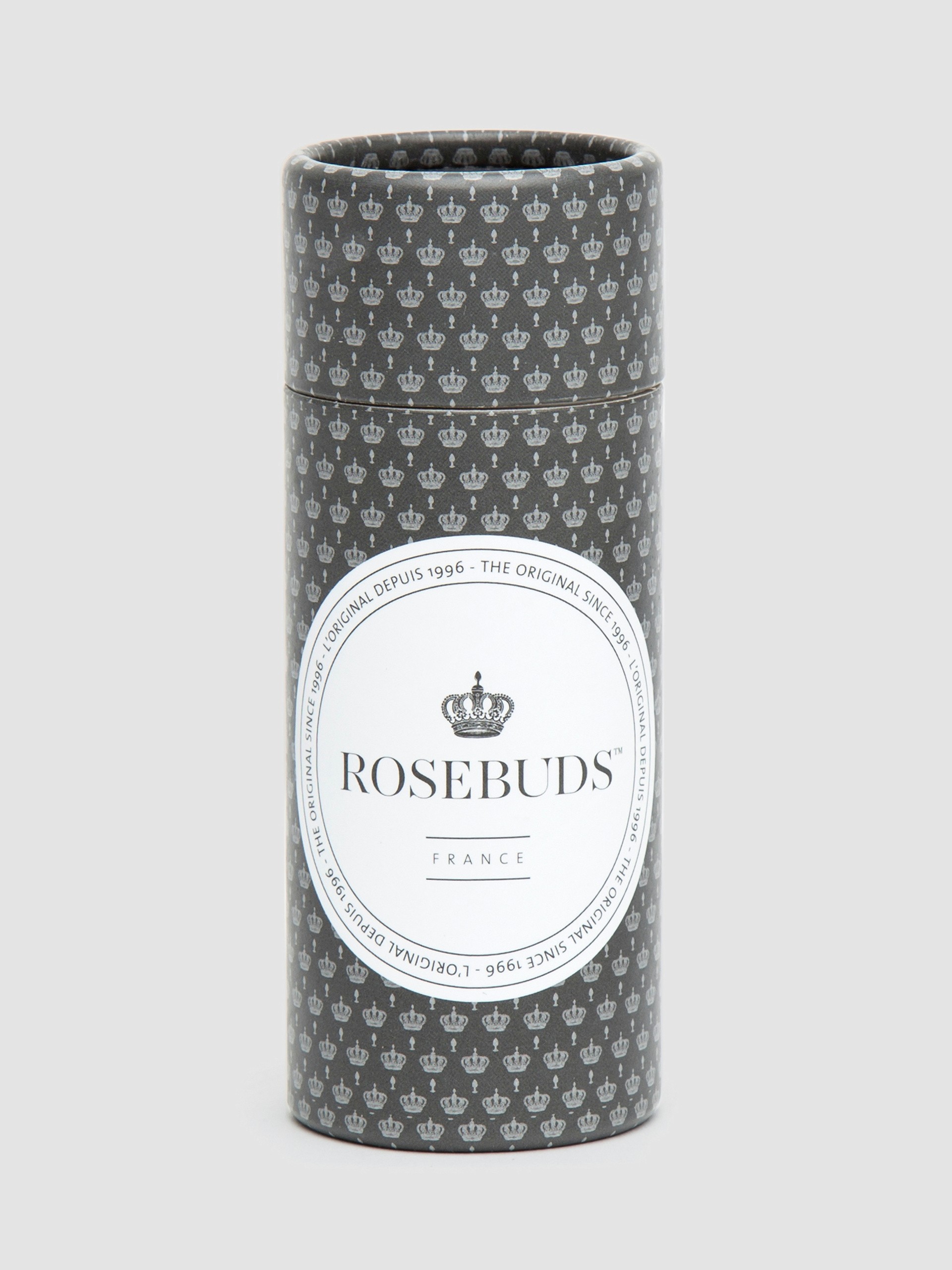 Rosebuds Stainless Steel Swarovski Crystal Butt Plug 2.5 Inch, Clear, hi-res