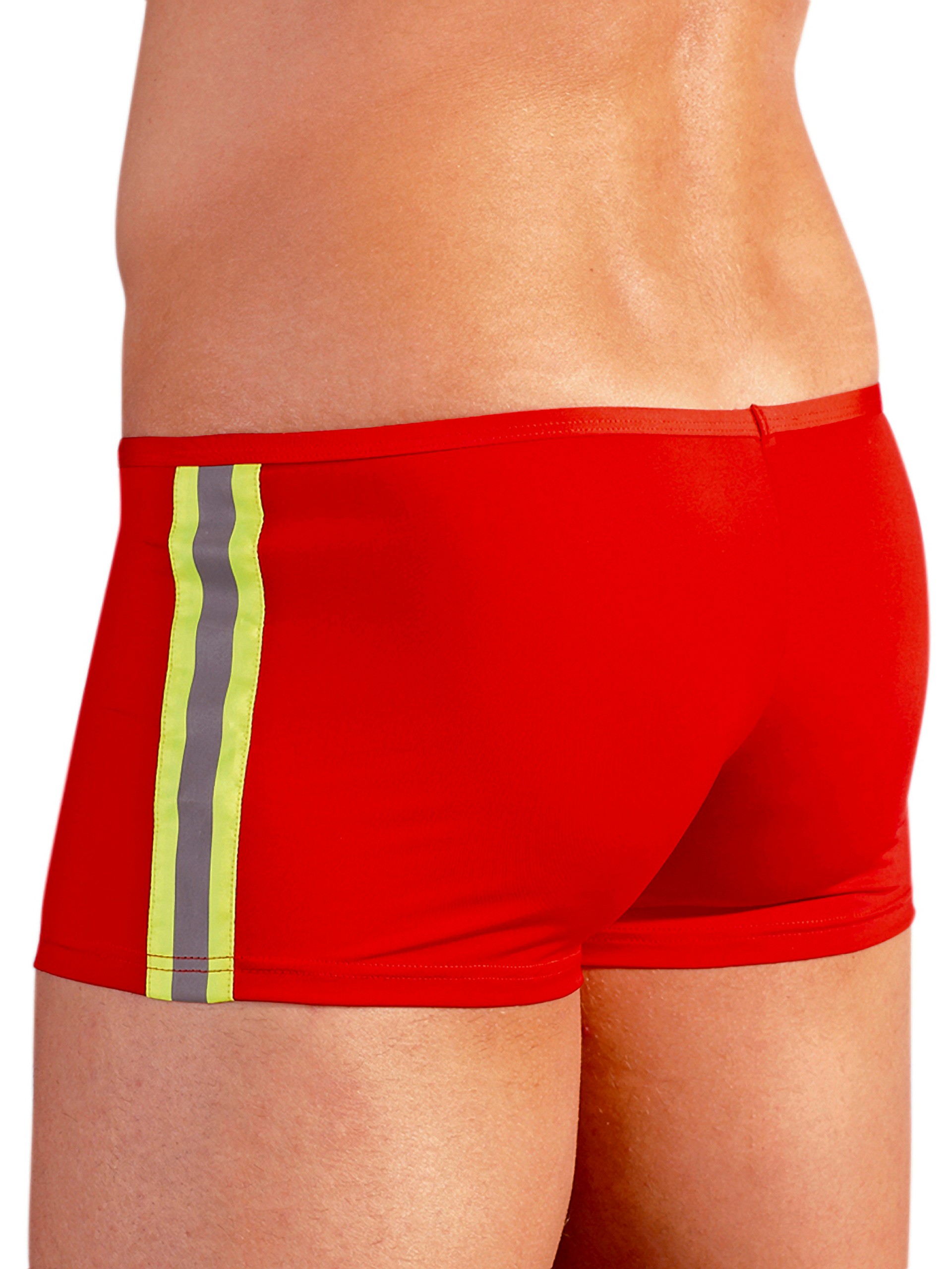 Svenjoyment Sexy Fireman Zip Front Boxers, Red, hi-res