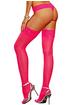 Dreamgirl Hot Pink Lace Top Thigh Highs, Pink, hi-res
