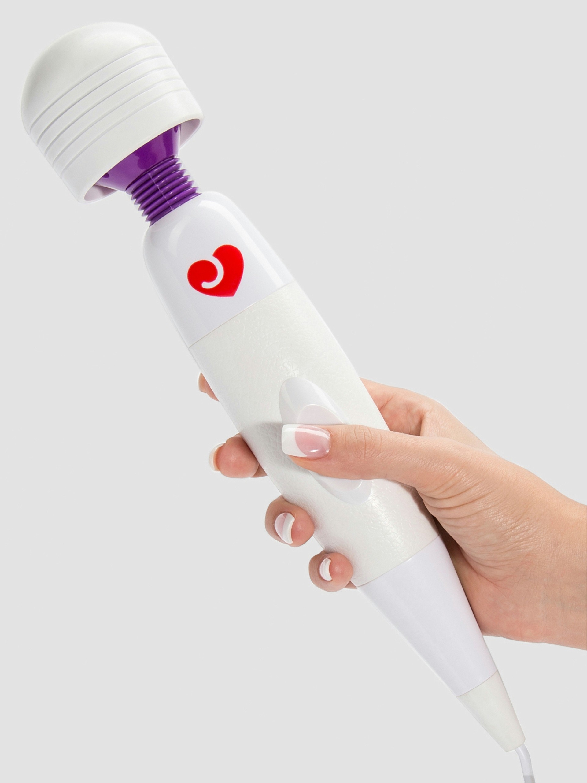 Lovehoney Classic Extra Powerful Massage Wand Vibrator, White, hi-res