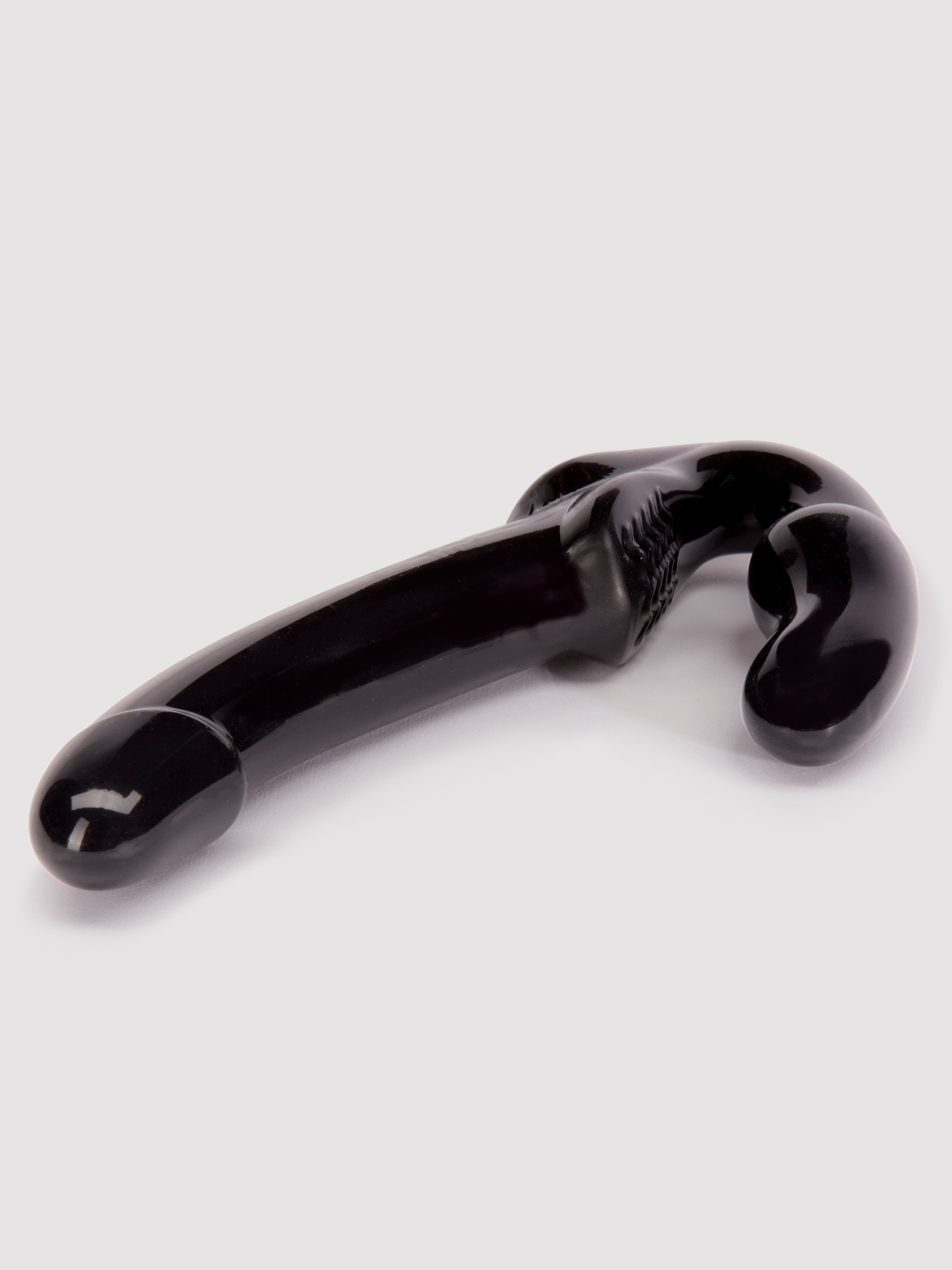 Revolver Strapless Strap-On G-Spot Dildo 6 Inch, Black, hi-res