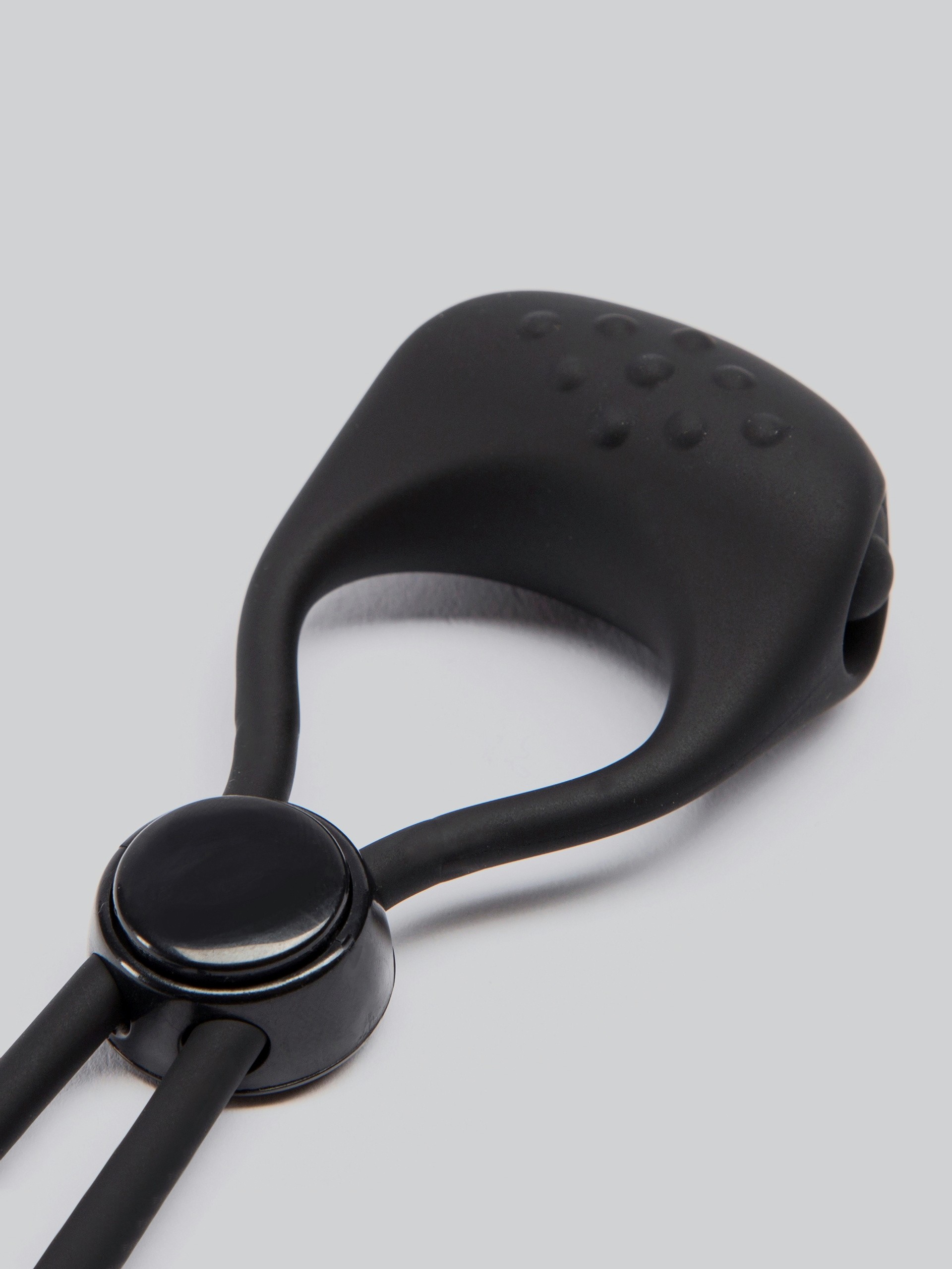 Lovehoney Mega Boost Vibrating Adjustable Cock Ring, Black, hi-res