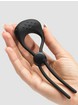 Lovehoney Mega Boost Vibrating Adjustable Cock Ring, Black, hi-res