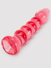 Doc Johnson Crystal Jellies Ribbed Anal Starter Dildo 5 Inch, Pink, hi-res
