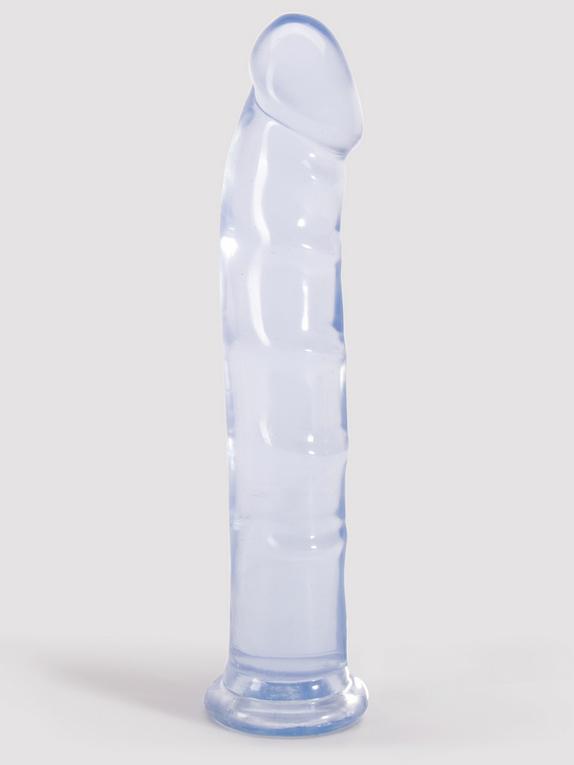 Doc Johnson Jelly Jewels Realistic Dildo with Suction Cup 8 Inch, Clear, hi-res