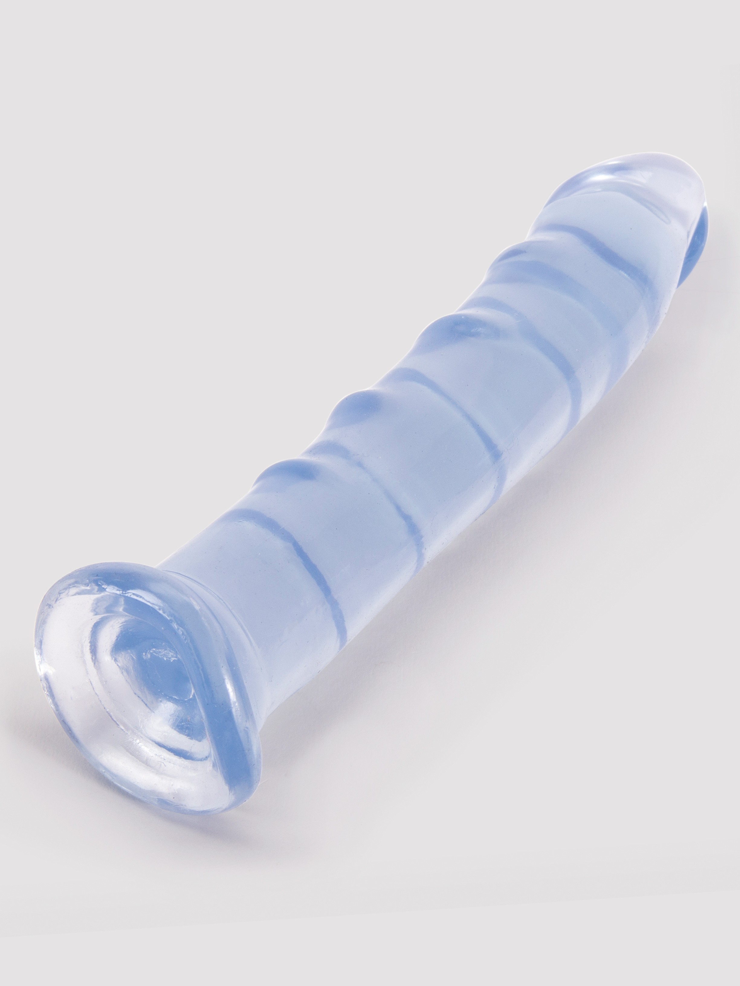 Doc Johnson Jelly Jewels Realistic Dildo with Suction Cup 8 Inch, Clear, hi-res