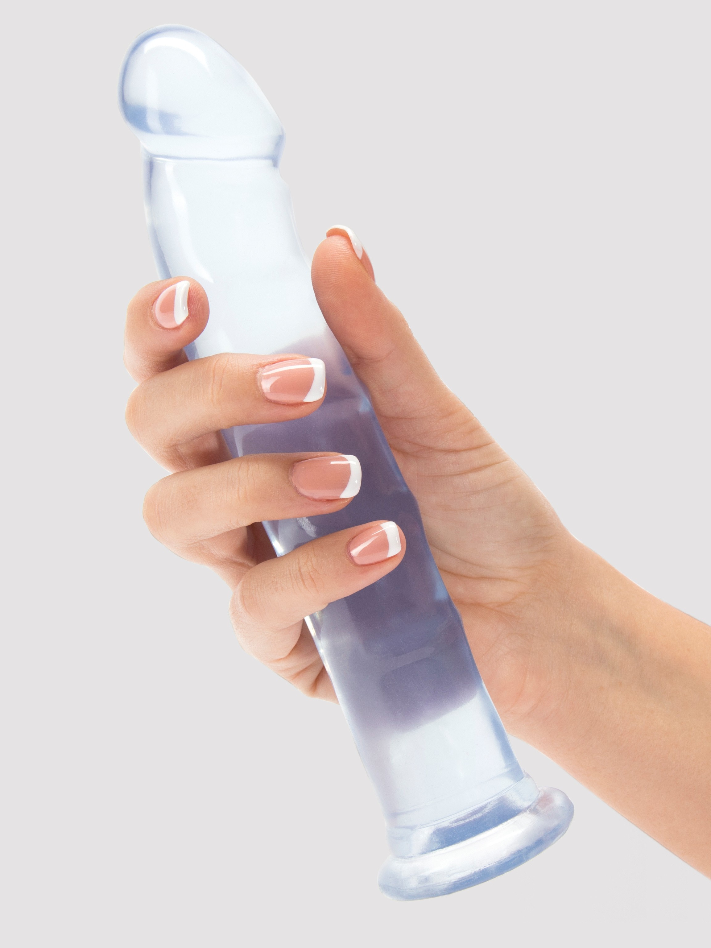 Doc Johnson Jelly Jewels Realistic Dildo with Suction Cup 8 Inch, Clear, hi-res