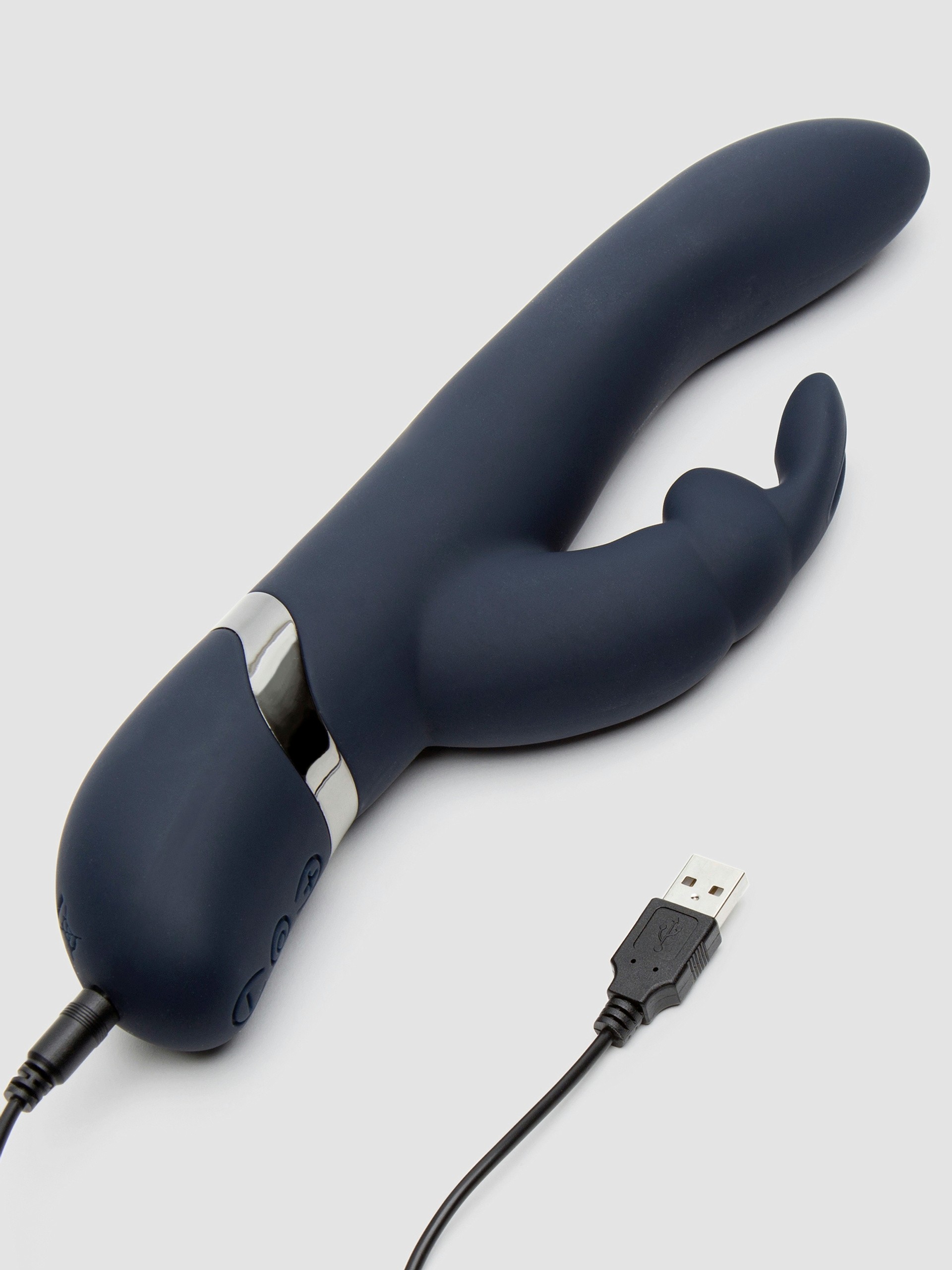 Fifty Shades Darker Oh My Rechargeable Rabbit Vibrator, Blue, hi-res