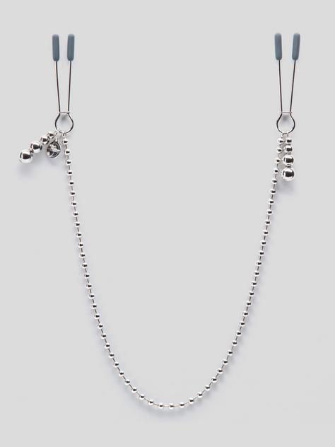 Fifty Shades Darker At My Mercy Chained Nipple Clamps, Silver, hi-res