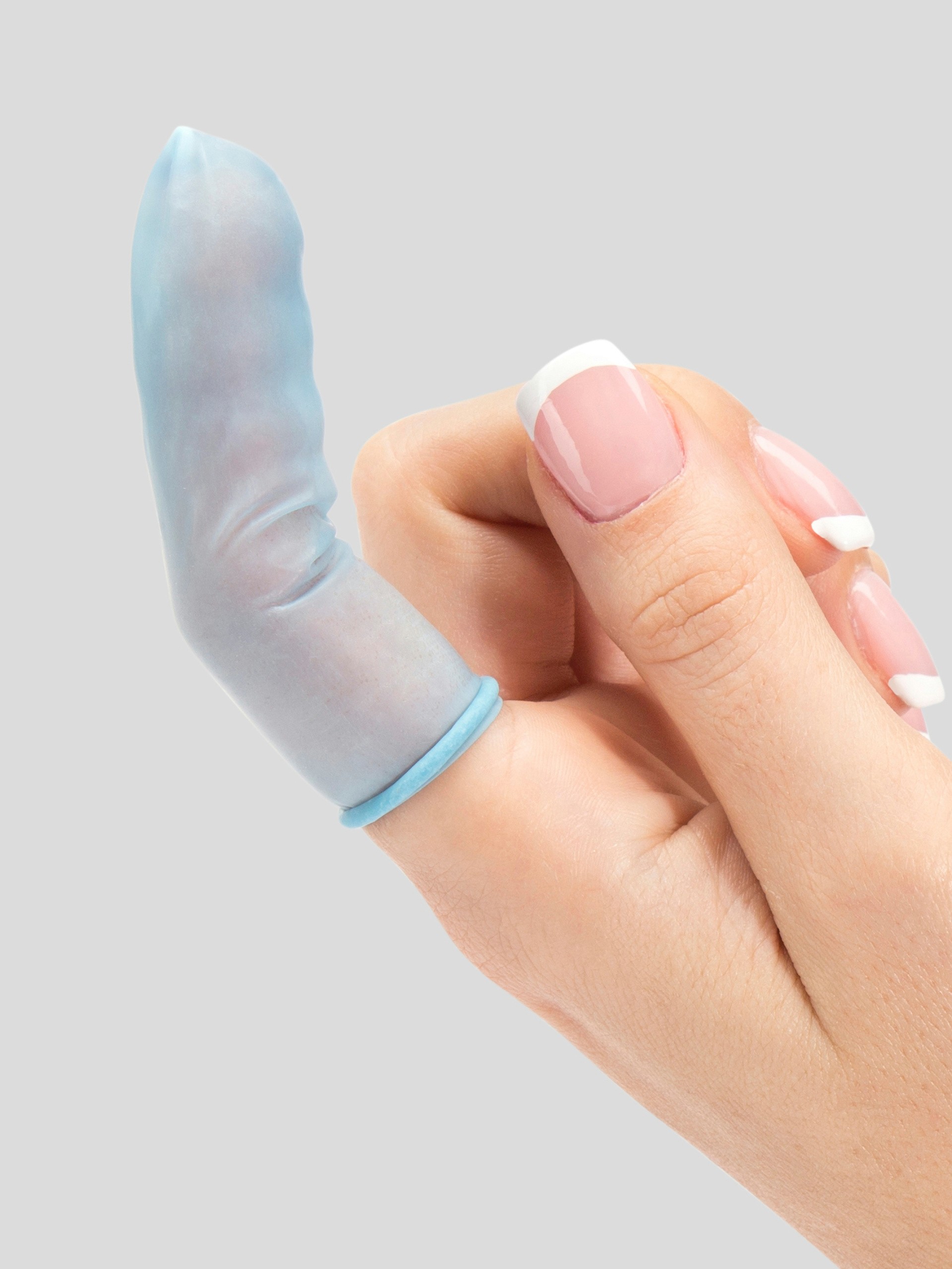 Calapro Latex Finger Cots (144 Pack), Blue, hi-res