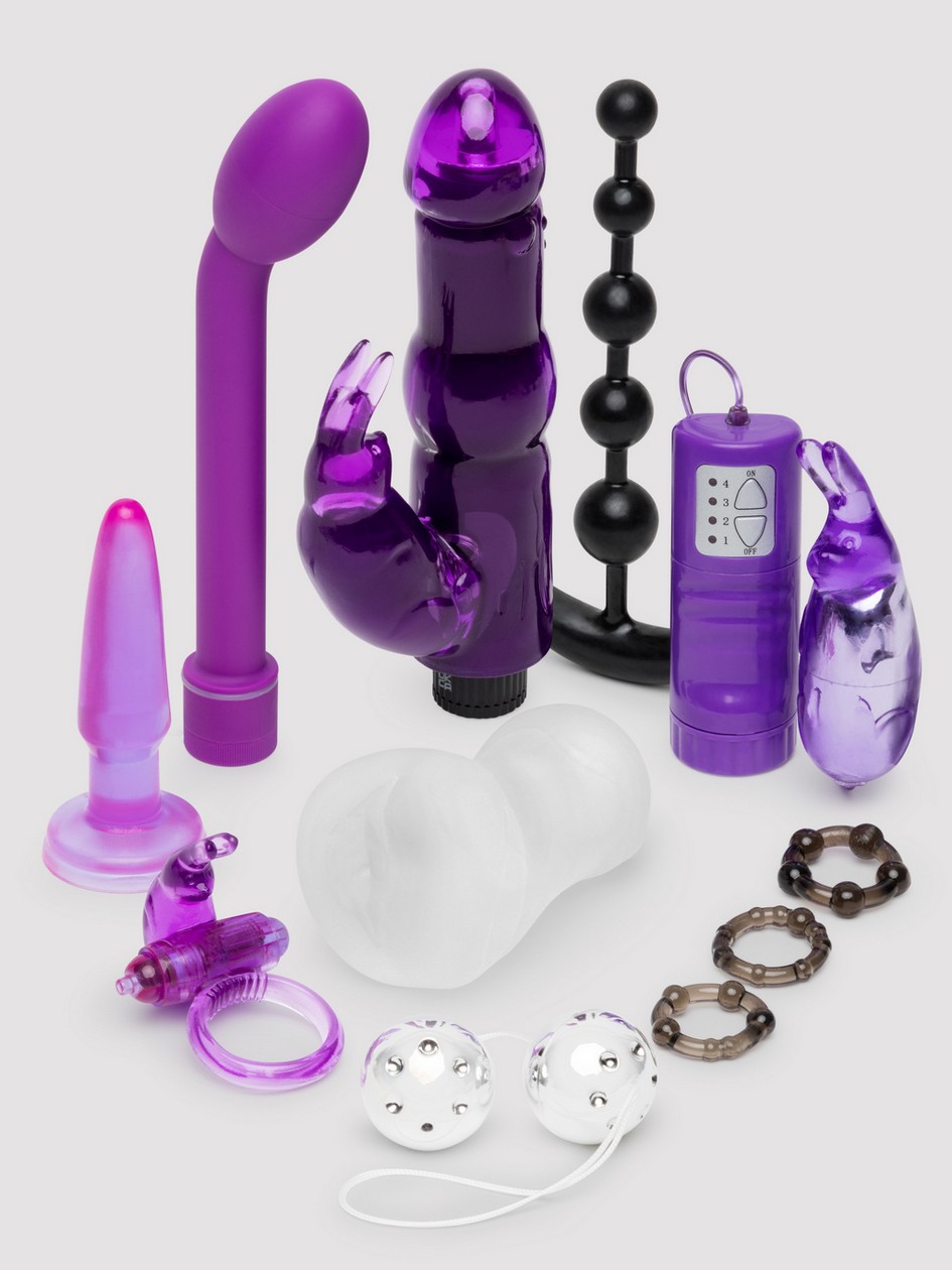 Lovehoney Wild Weekend Mega Couple's Sex Toy Kit (11 Piece), Purple, hi-res