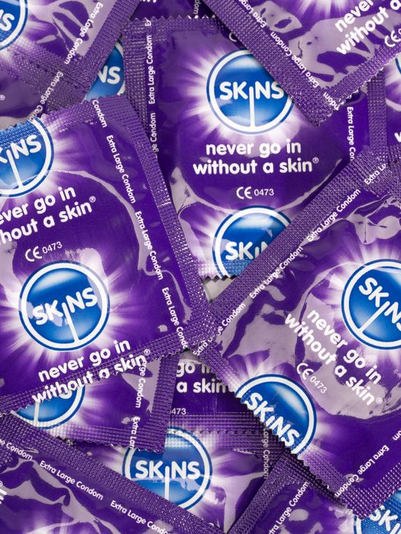 Skins Extra Large Latex Condoms (100 Pack), , hi-res