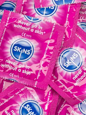 Skins Dotted and Ribbed Latex Condoms (100 Pack)