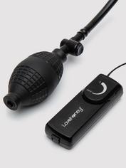 Lovehoney Vibrating Inflatable Butt Plug 4.5 Inch, Black, hi-res