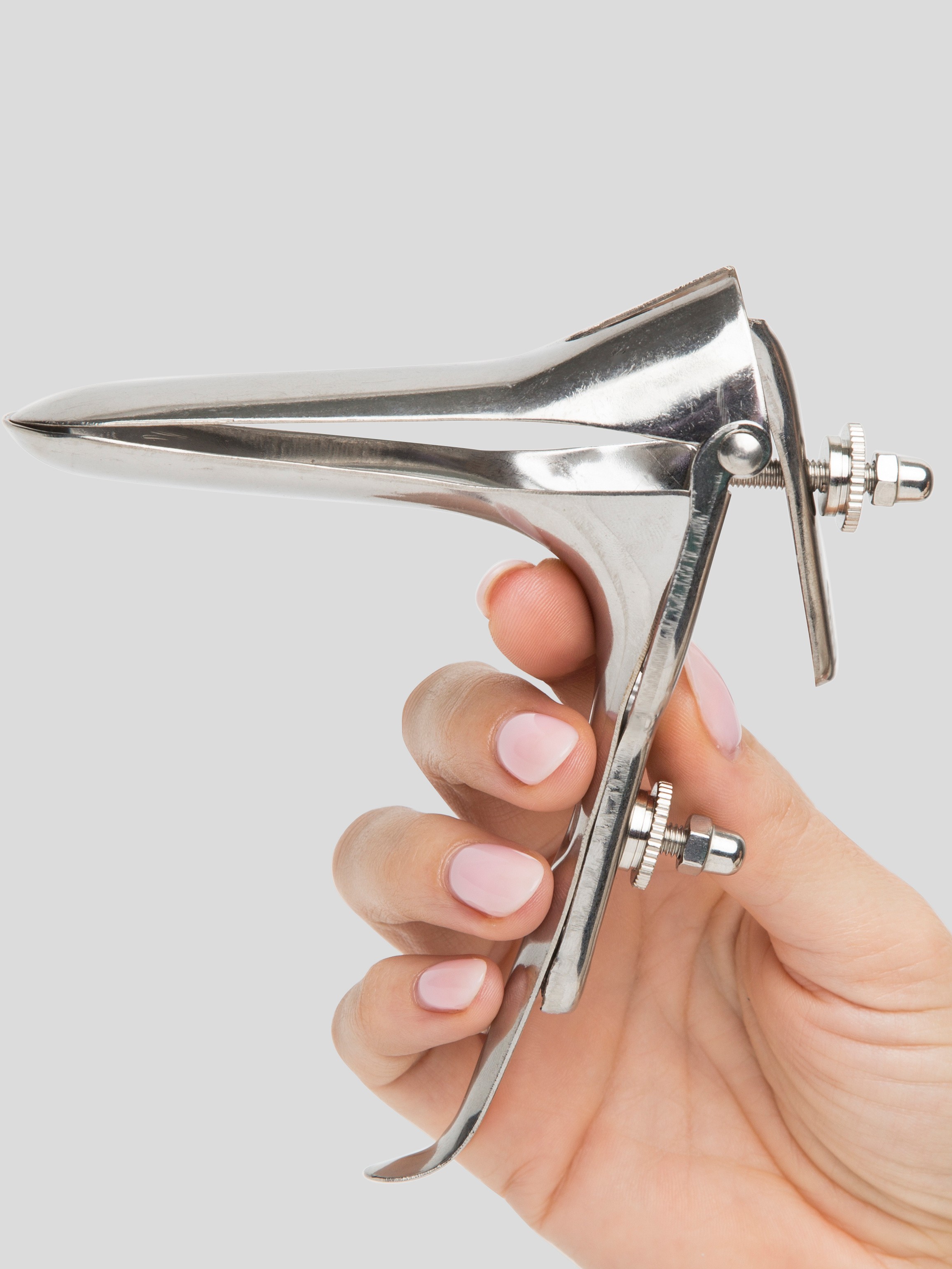 Bondage Boutique Steel Vaginal Speculum, Silver, hi-res