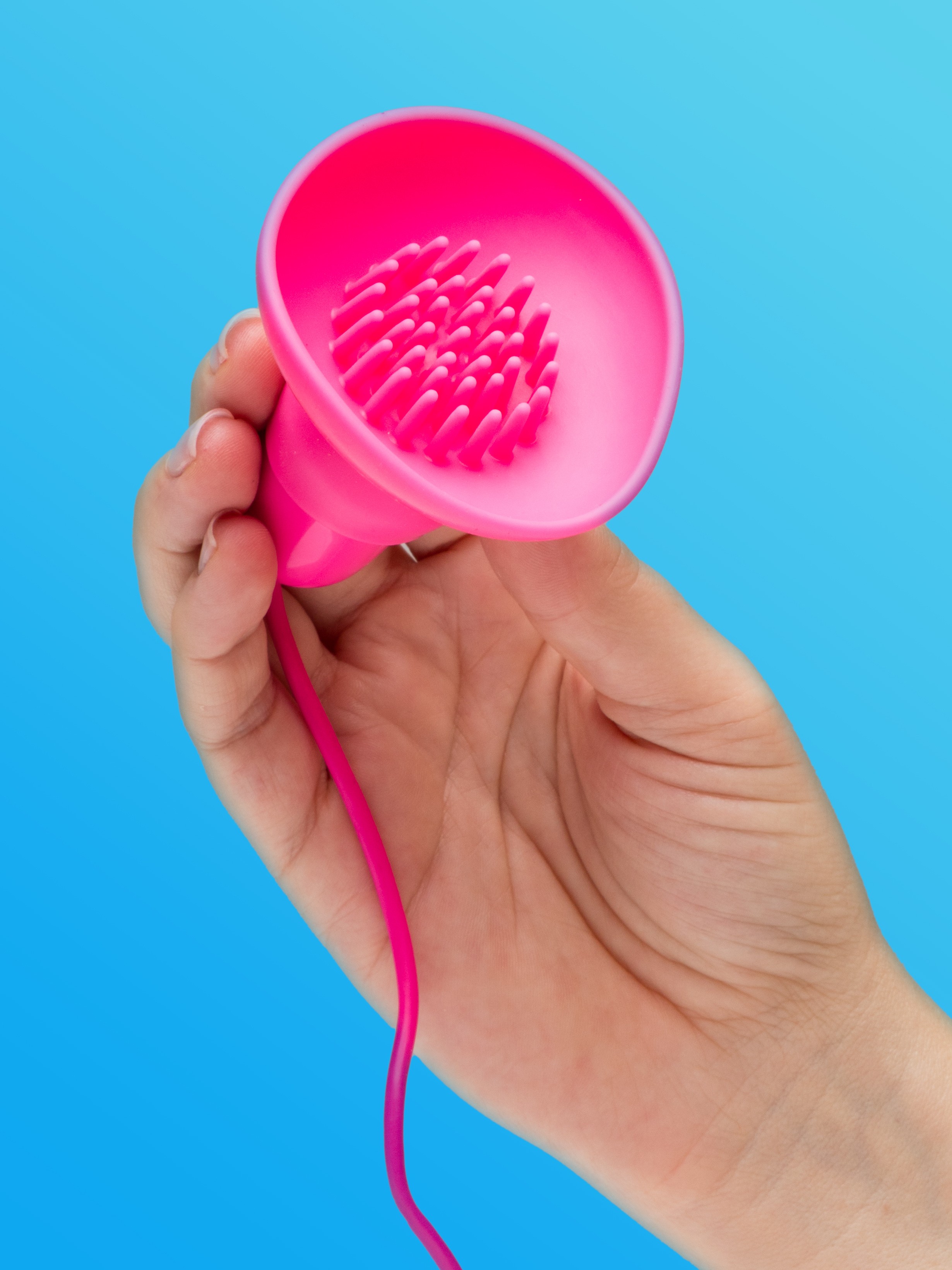 Double Double Powerful Vibrating Silicone Nipple and Clit Teasers, Pink, hi-res