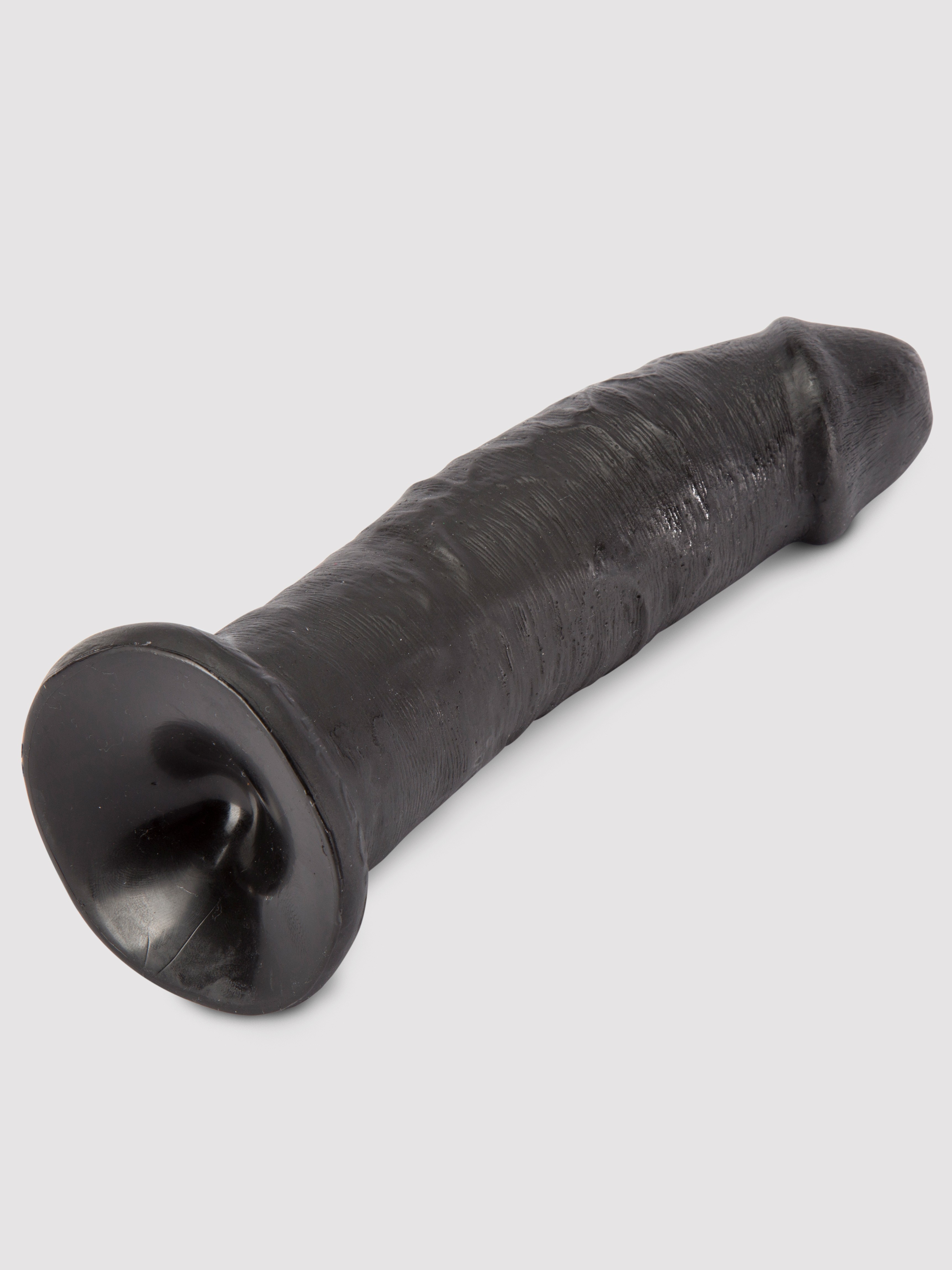 King Cock Girthy Ultra Realistic Suction Cup Dildo 8.5 Inch, Black, hi-res