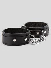 Bondage Boutique Soft Leather Ankle Cuffs, Black, hi-res