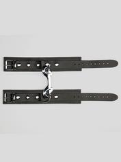 Bondage Boutique Soft Leather Handcuffs, Black, hi-res