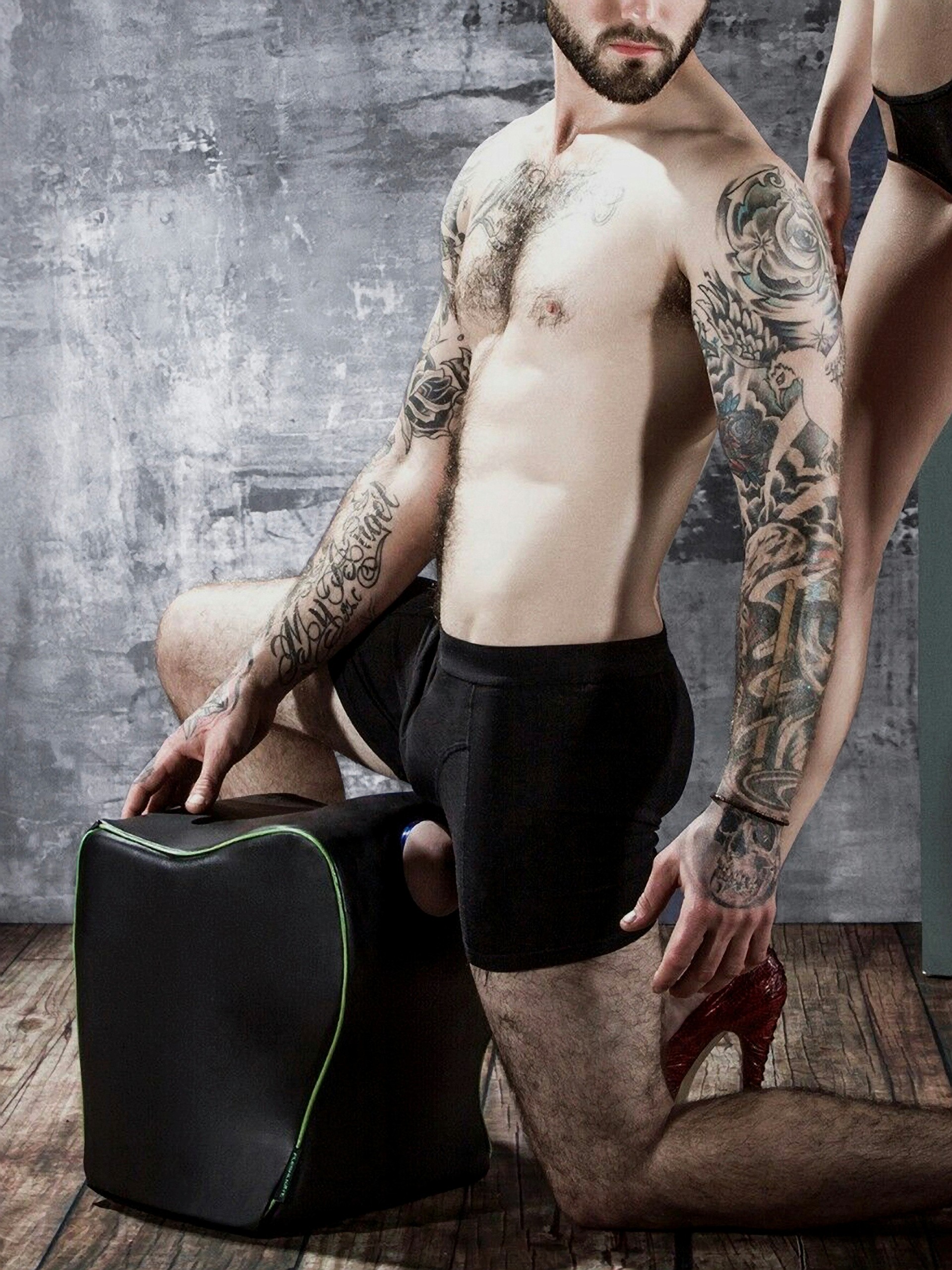 Liberator Top Dog Hands-Free Fleshlight Holder Furniture, Black, hi-res