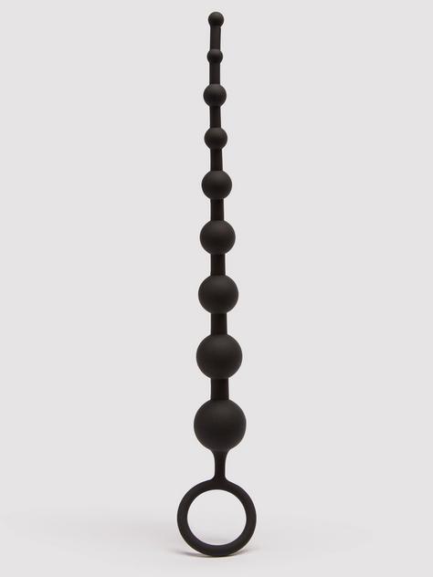 Perles anales classiques en silicone 25 cm, Lovehoney, Noir, hi-res