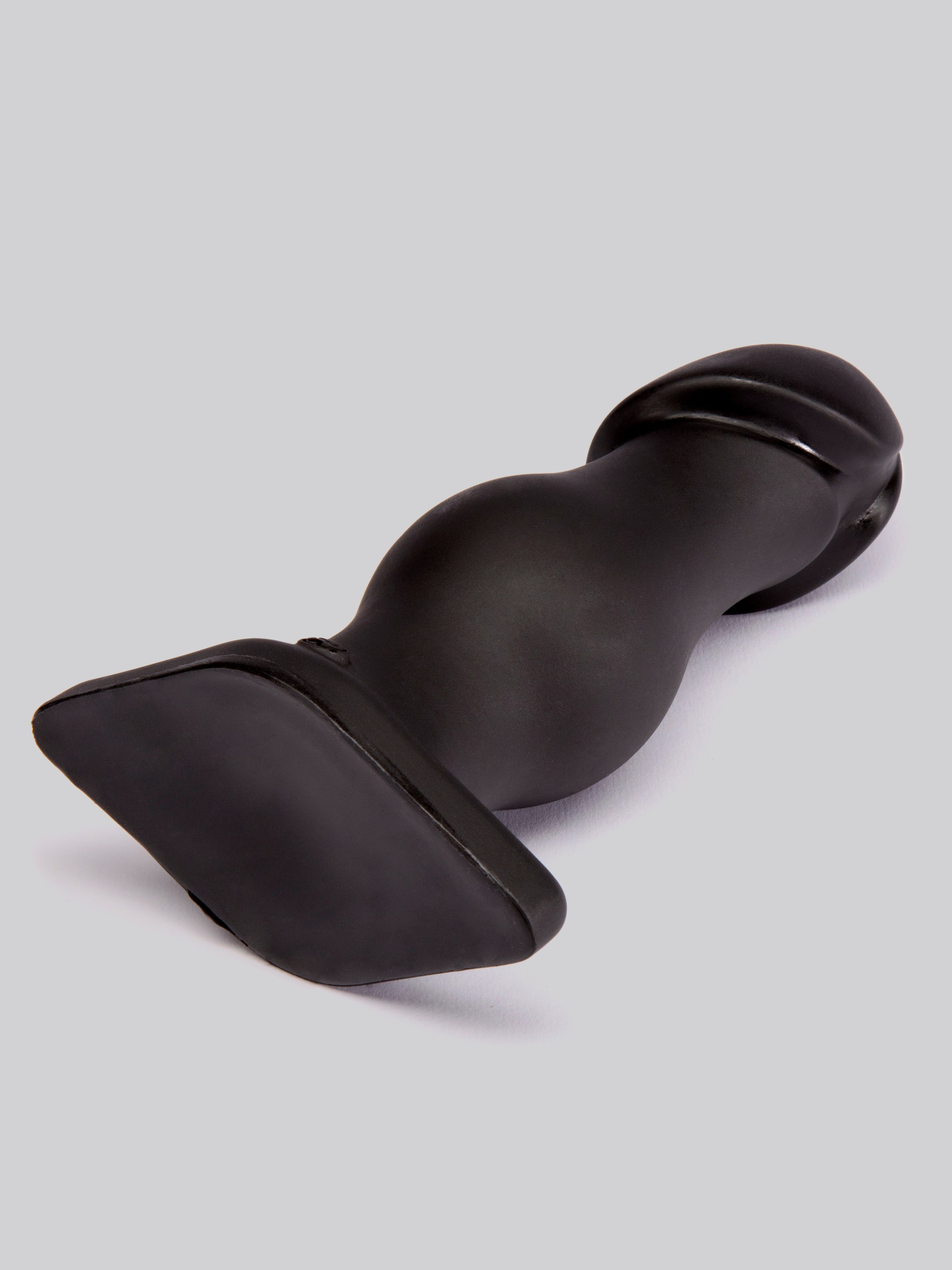 Doc Johnson Titanmen The Rumpy Smooth Butt Plug 6.5 Inch, Black, hi-res