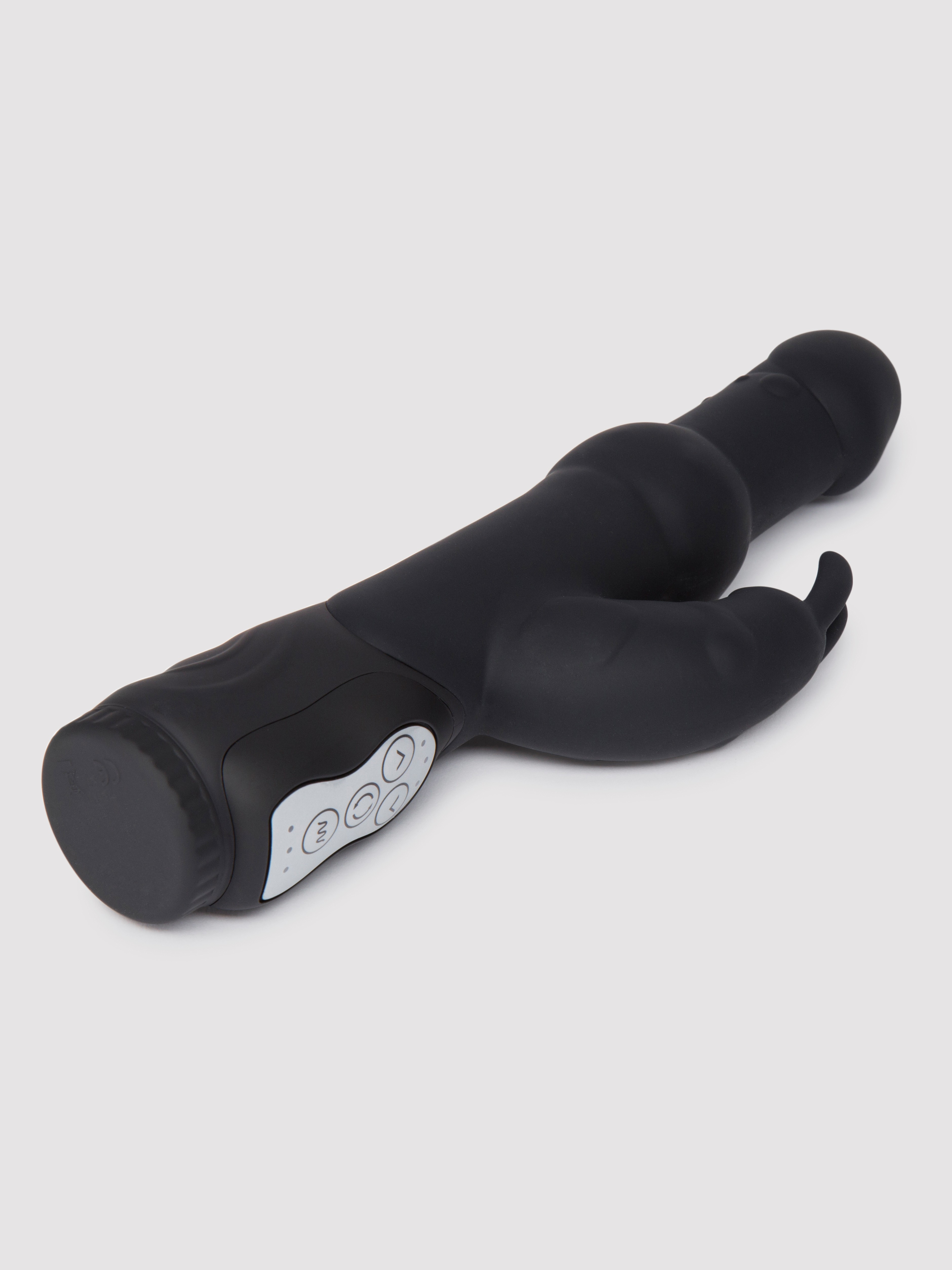 Lovehoney Power Play 10 Function Silicone Rabbit Vibrator, Black, hi-res