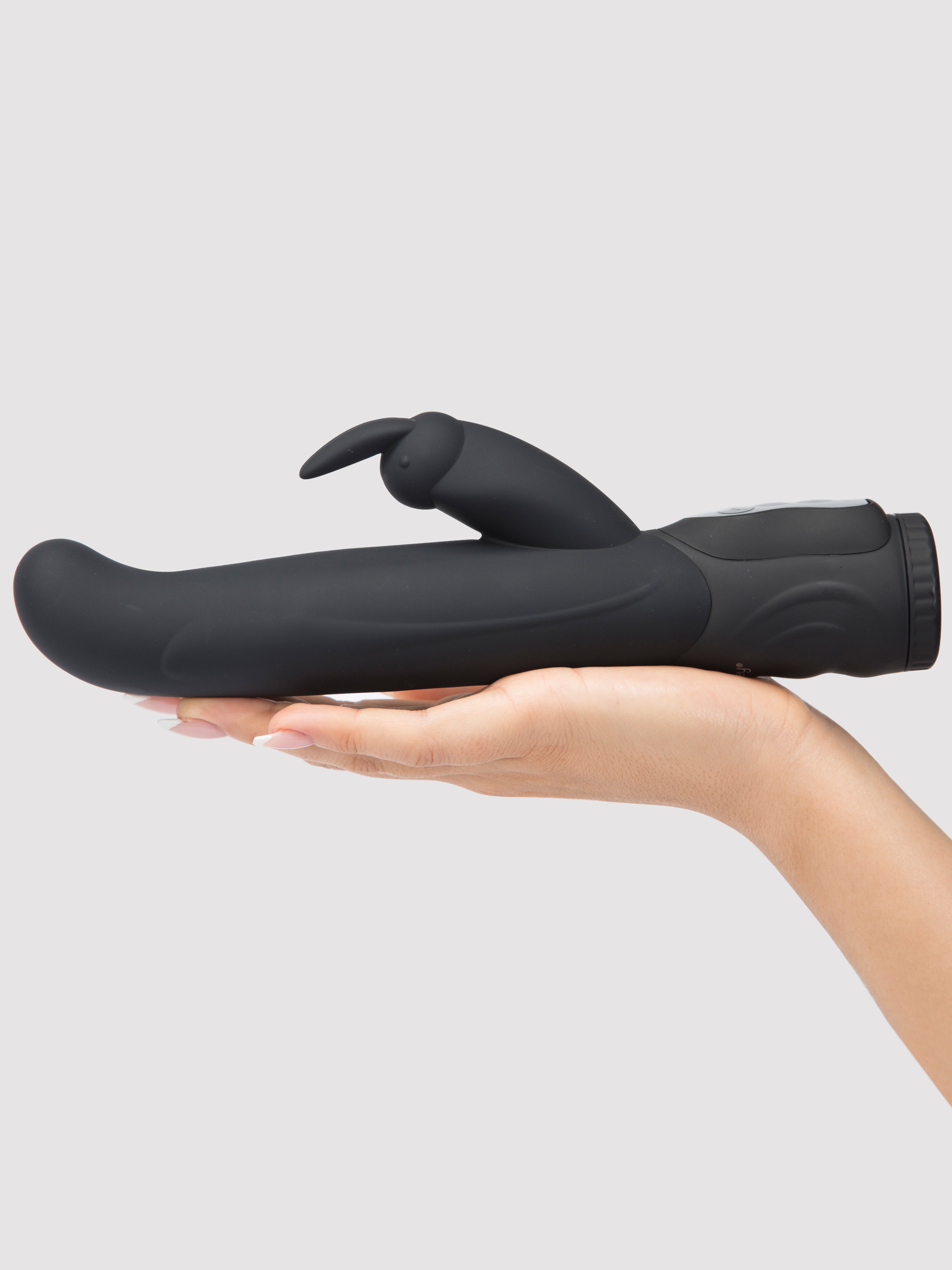 Lovehoney Power Play 10 Function Silicone G-Spot Rabbit Vibrator, Black, hi-res