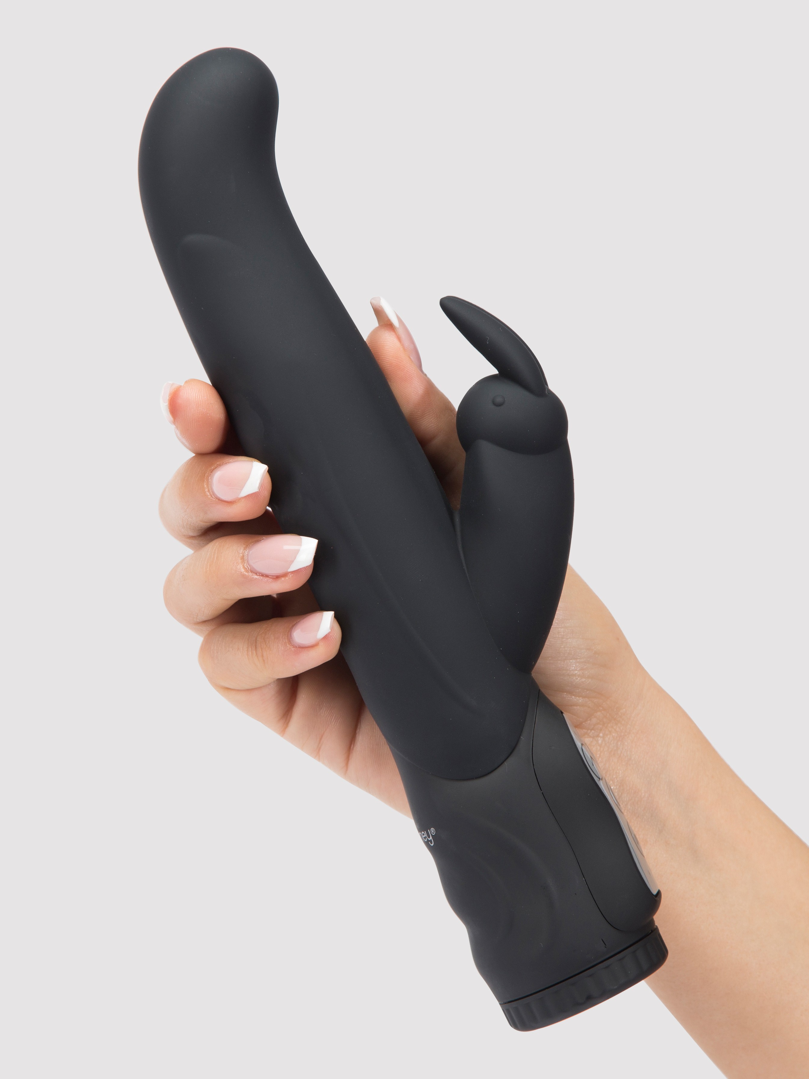 Lovehoney Power Play 10 Function Silicone G-Spot Rabbit Vibrator, Black, hi-res