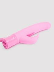 Extra Girthy Inflatable Silicone G-Spot Rabbit Vibrator 4.5 Inch, Pink, hi-res