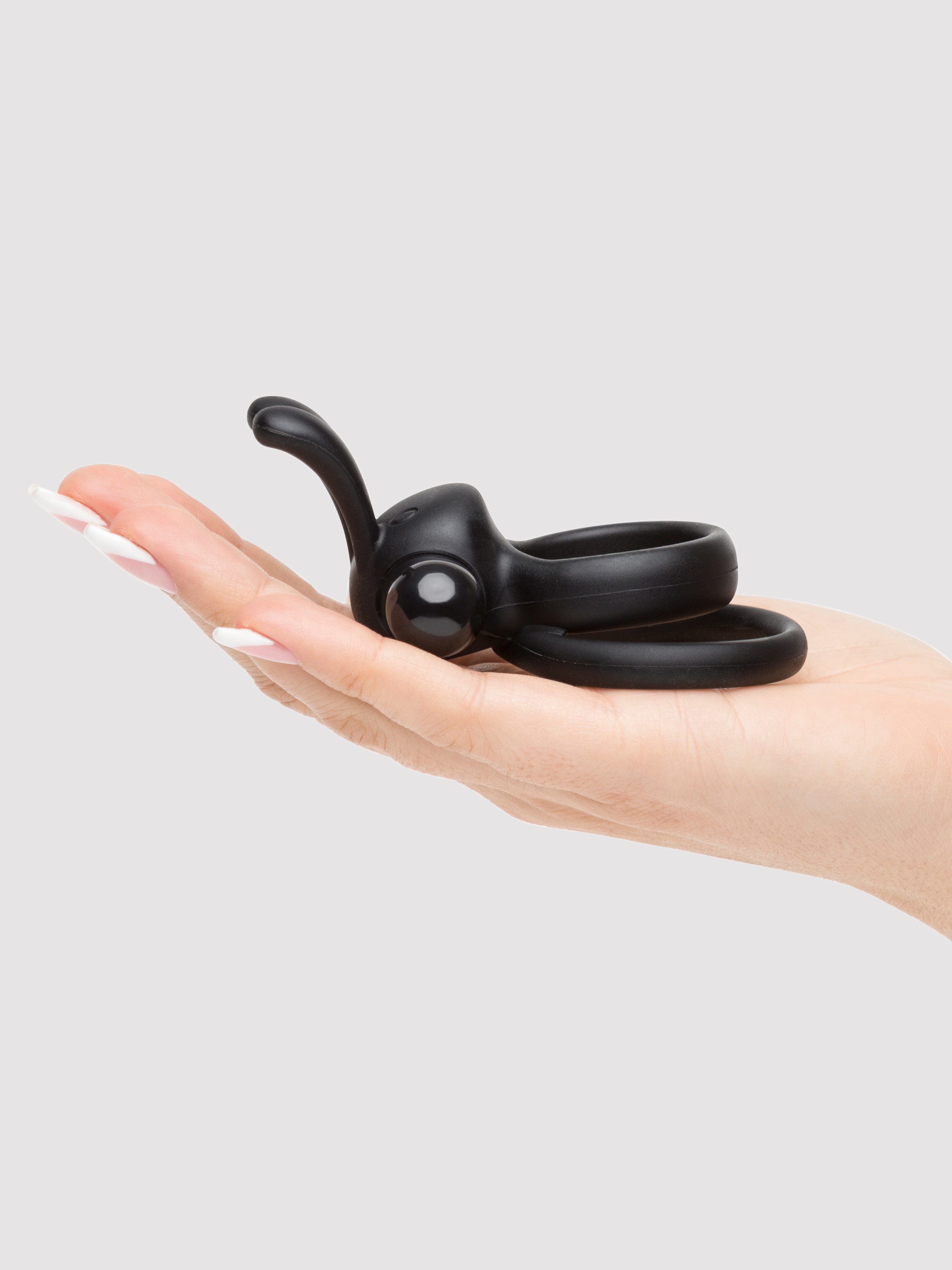 Screaming O The Ohare Double Vibrating Rabbit Cock Ring, Black, hi-res