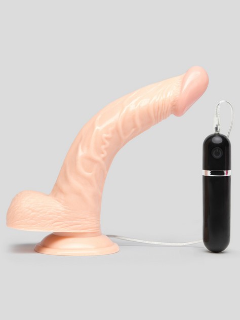Lifelike Lover Classic Curved Realistic Dildo Vibrator 8 Inch, Flesh Pink, hi-res