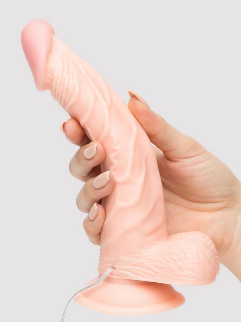 Lifelike Lover Classic Curved Realistic Dildo Vibrator 8 Inch, Flesh Pink, hi-res