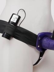Lovehoney Perfect Partner 10 Function Vibrating Strap-On 6 Inch, Purple, hi-res