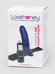 Lovehoney Perfect Partner 10 Function Vibrating Strap-On 6 Inch, Purple, hi-res