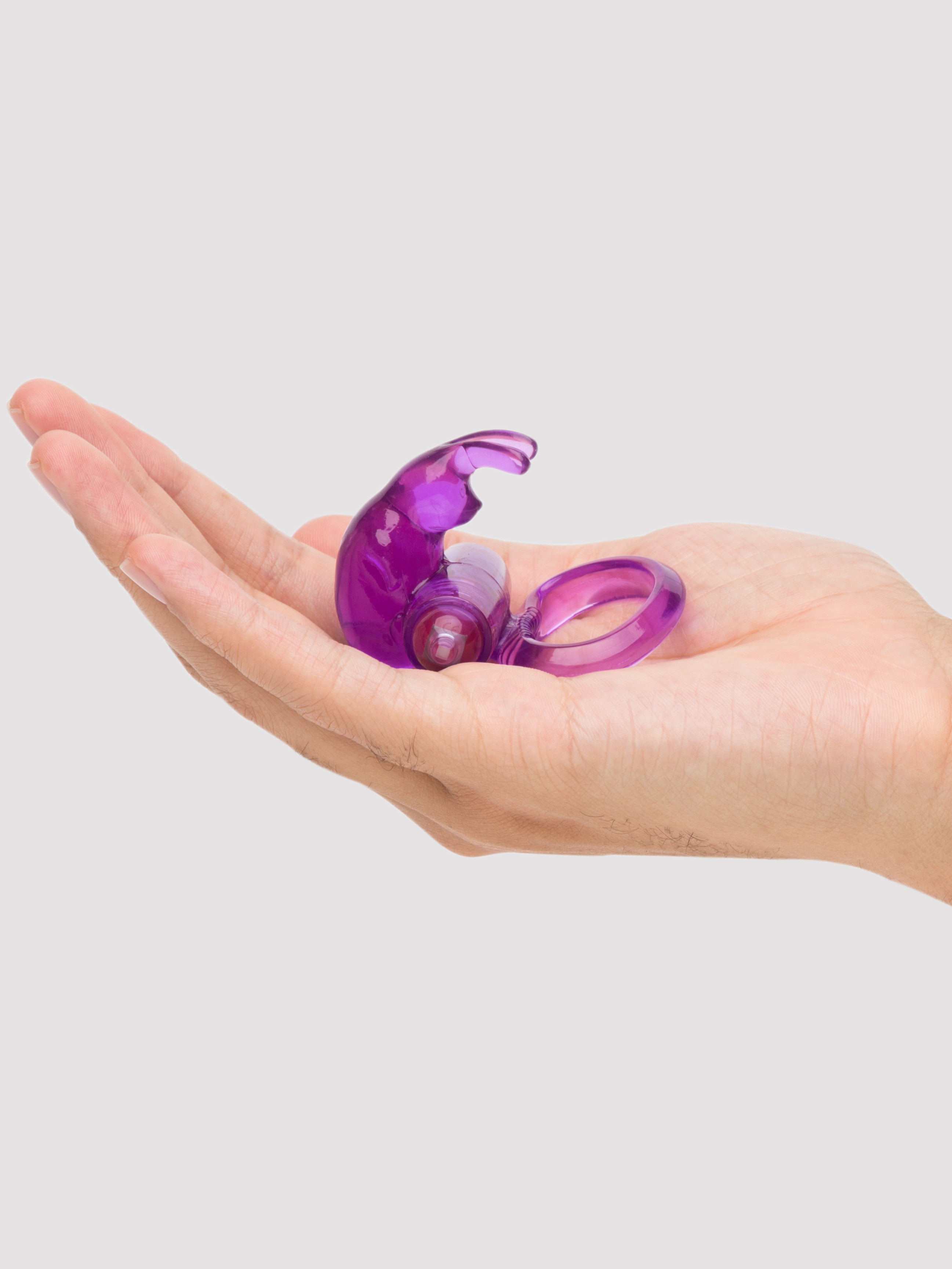 BASICS Vibrating Rabbit Cock Ring, Purple, hi-res