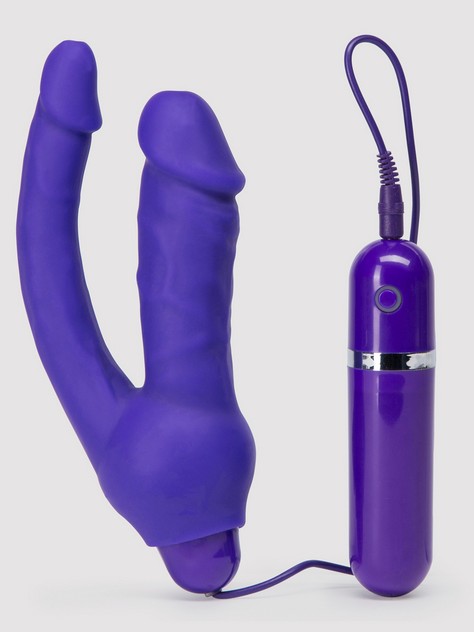 Double Vibrator - Double O Heaven 10 Function Vibrating Silicone Double Penetration Dildo -  Lovehoney